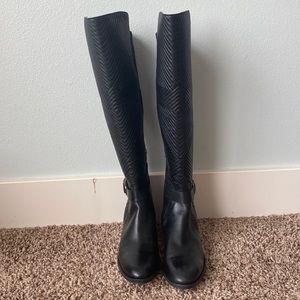 Over knee black boots